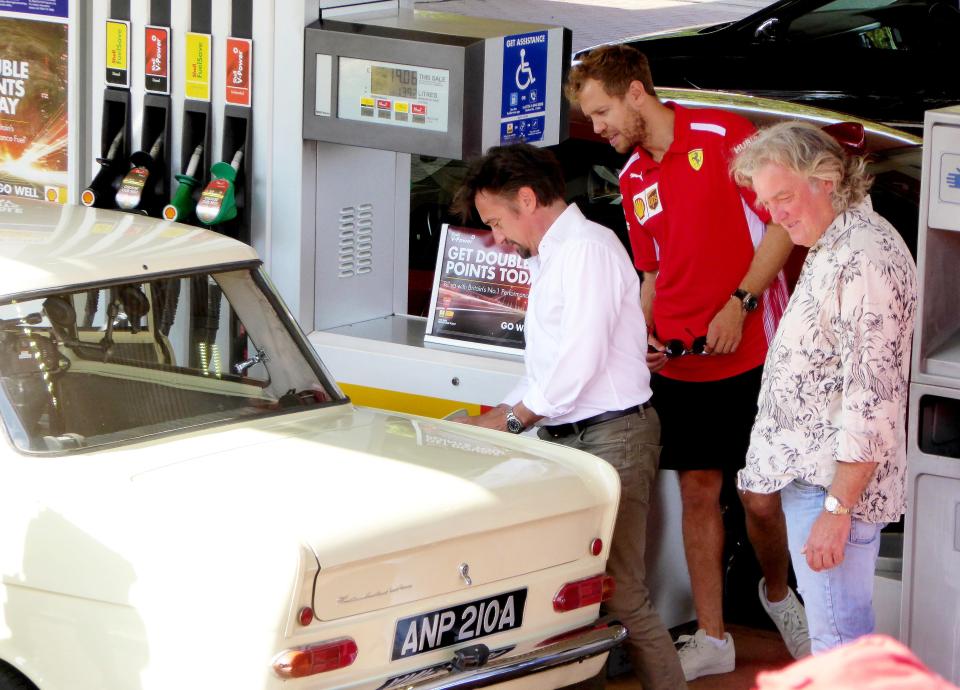 Hammond had his Opel Kadett towed from Herefordshire