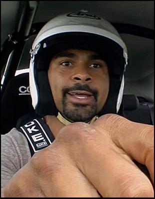 Boxer David Haye was among 22 celebrity drivers