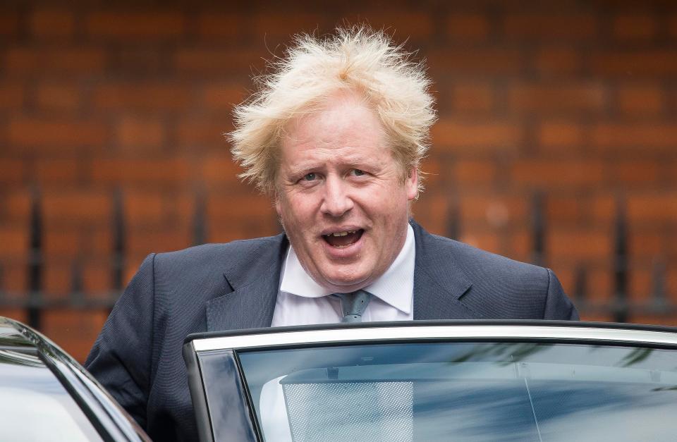  Boris Johnson pictured this morning, a day after quitting as Foreign Secretary