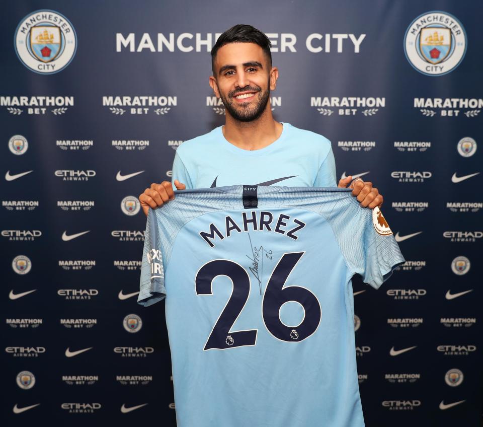  Mahrez will wear number 26 at City, as he did at Leicester