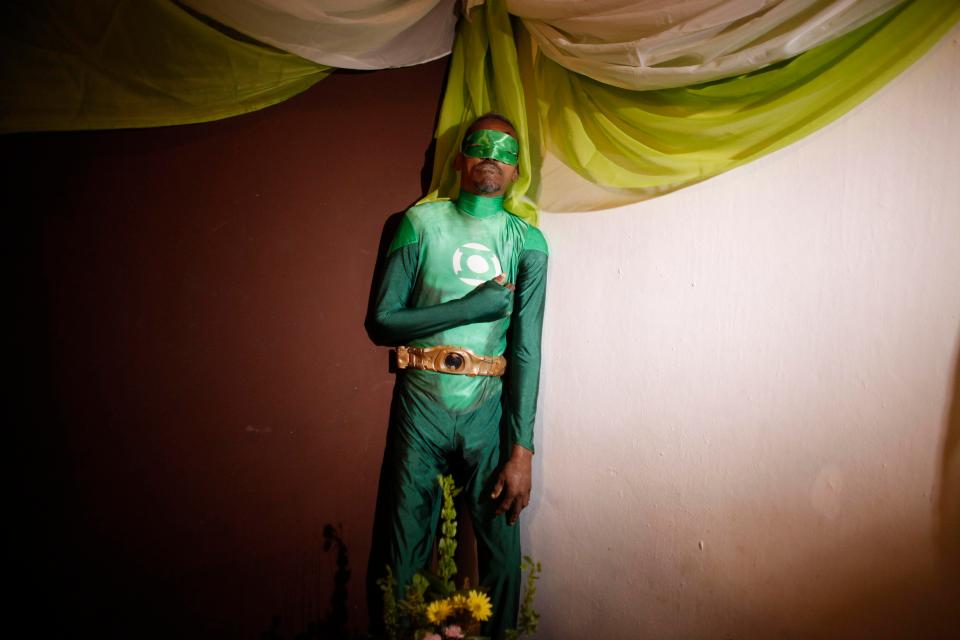  Renato Garcia, a Green Lantern fan, was posed up in the superhero's costume for his funeral