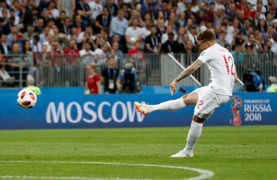  Kieran Trippier's dead-ball skills have been widely documented this summer