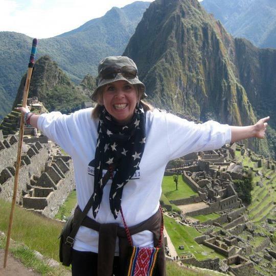  Liz, pictured on holiday in Peru, suffered a mental breakdown which she thinks was triggered by exhaustion