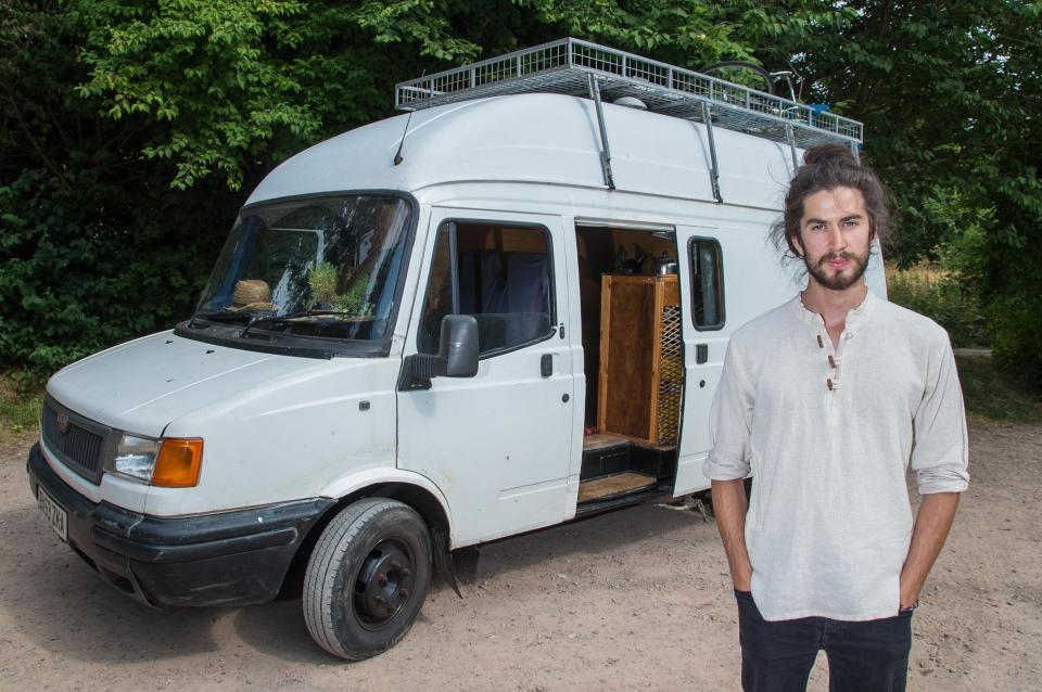  Renovating the van was more challenging than he'd expected