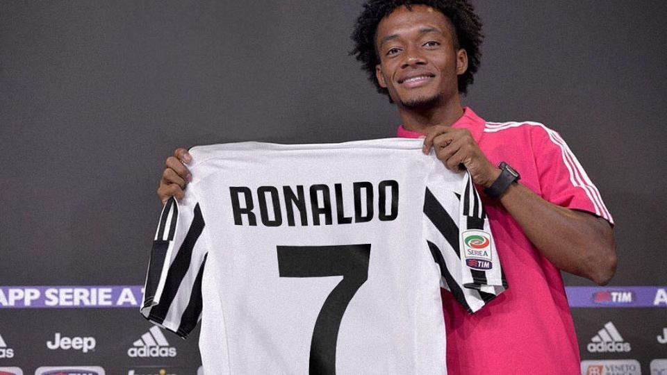  Juan Cuadrado donned the No7 shirt for Juventus last season