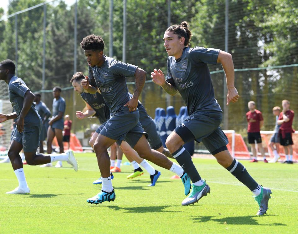  Arsenal stars have been knuckling down at training ahead of the pre-season matches