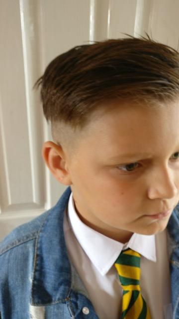  Liam had a grade 1 clipper cut round the sides, which the school said was 'extreme'