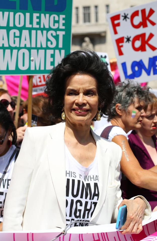  Mick Jagger's wife Bianca was also among the crowds to descend on the capital