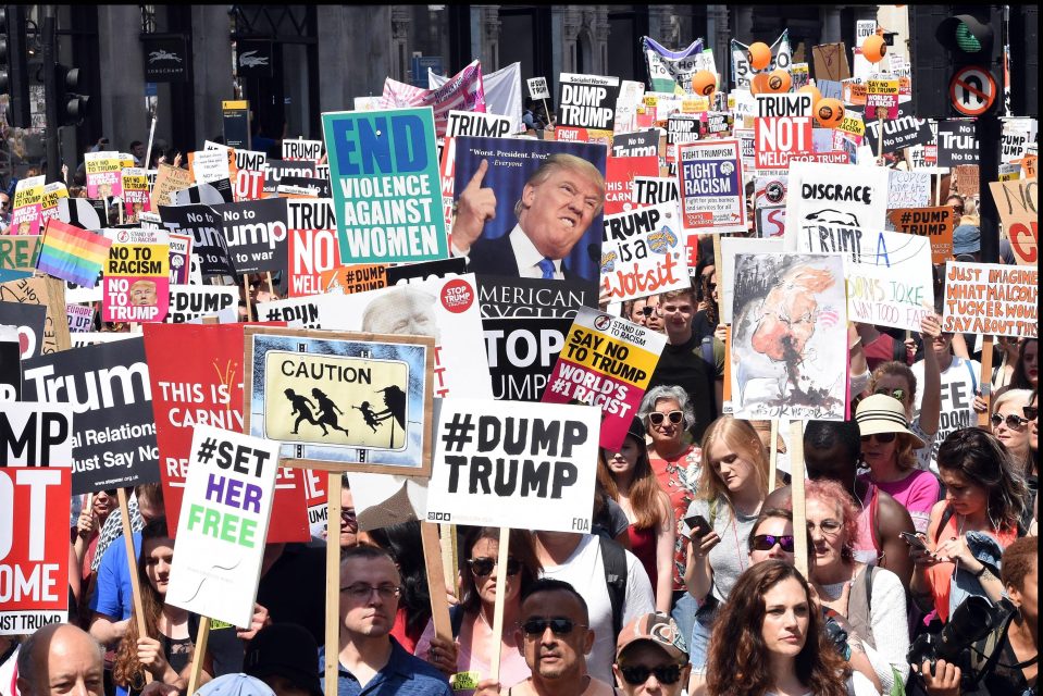  A wall of noise surged up Whitehall just before 2pm as thousands marched on Westminster