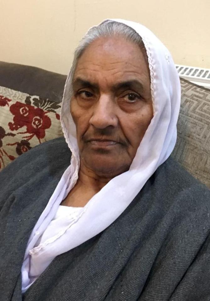  This is the first picture of the OAP knifed to death in Birmingham yesterday morning