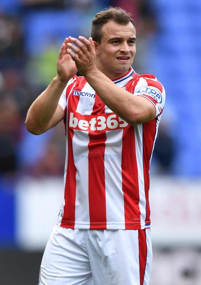  Xherdan Shaqiri is staying in the Premier League, swapping Stoke for Liverpool