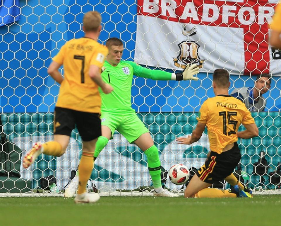 Thomas Meunier prodded home in the fourth minute to give Belgium the lead