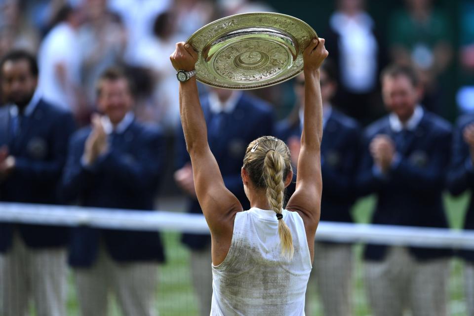 Angelique Kerber denied Serena Williams a record eighth Wimbledon crown