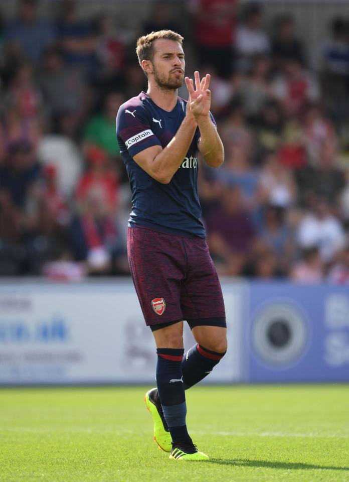  Ramsey was handed the captain's armband in the 8-0 win over Boreham Wood, but still remains uncertain over his future