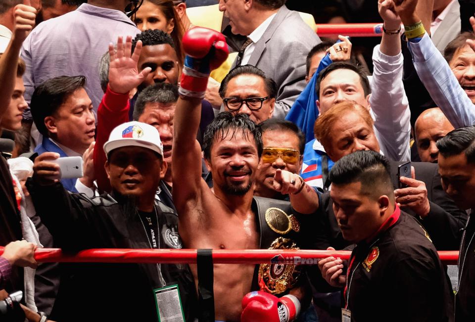 Manny Pacquiao rolled back the years to become an 11-time world champion this morning