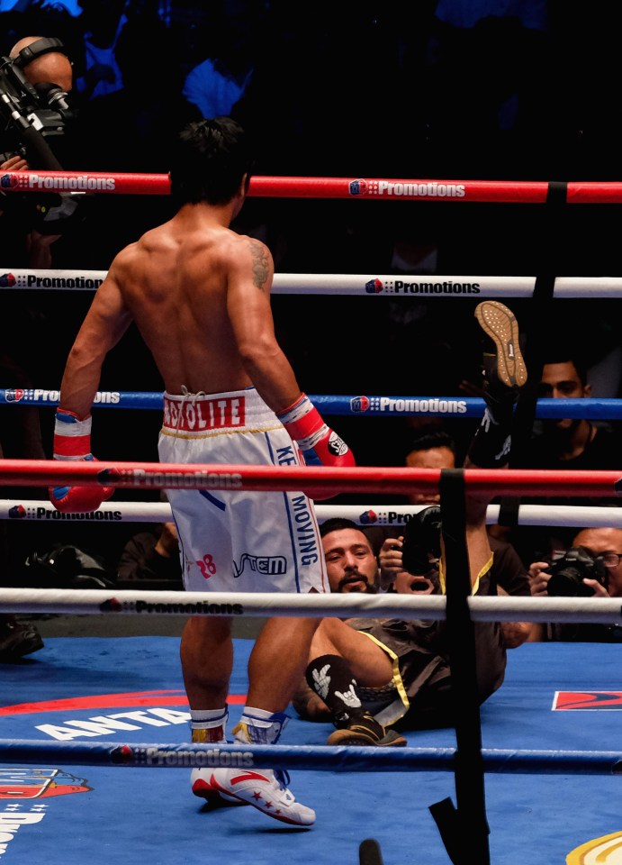 Argentine Matthysse was floored three times by the ruthless Pacquiao