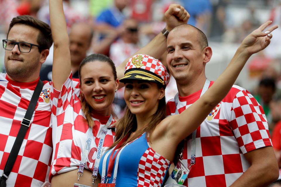 Croatia fans were hopeful of a miracle ahead of kick-off vs France