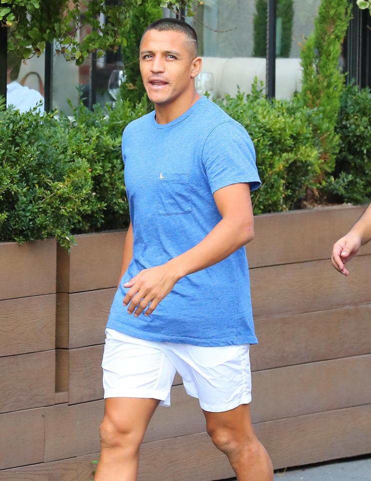  Rather than LA, Sanchez was seen in Wilmslow on Monday