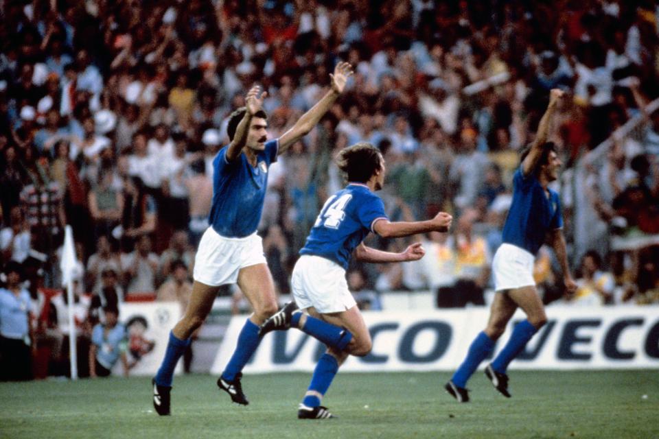  Giuseppe Bergomi celebrates World Cup triumph in 1982