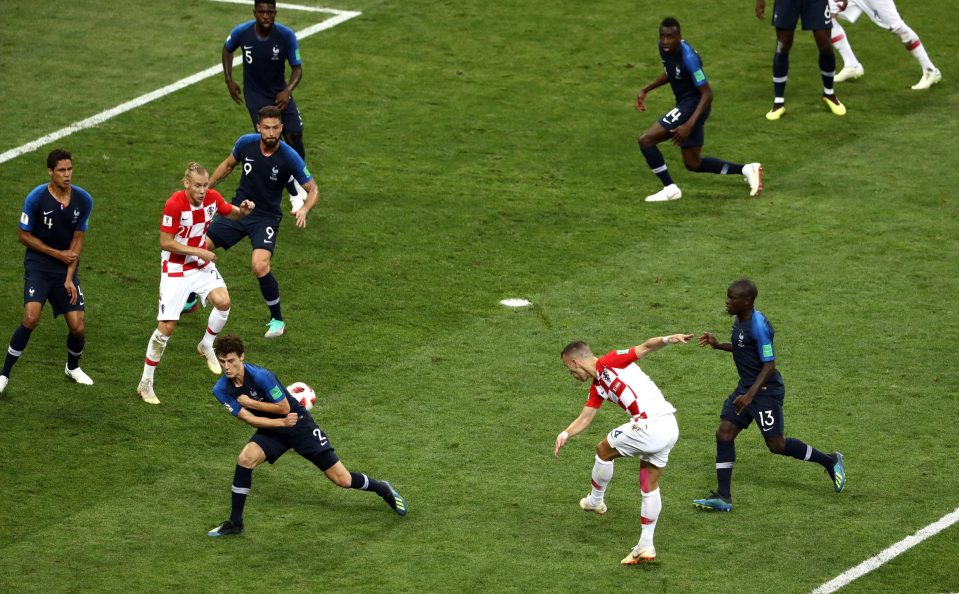 Ivan Perisic rifled home Croatia's equaliser moments later