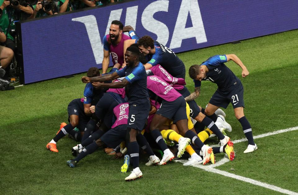 France were in dreamland after going 4-1 up in the World Cup final