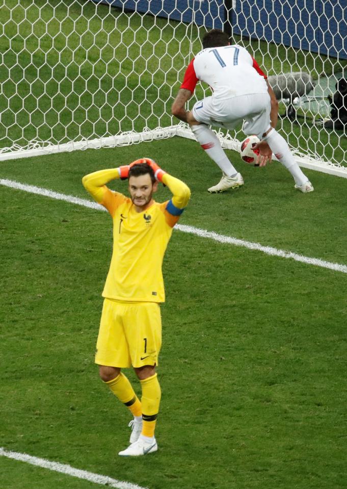 Hugo Lloris was the subject of an awful howler to gift Croatia their second