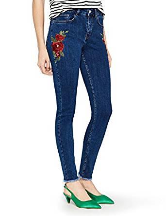  These cute skinny jeans have floral embroidered details, and are a steal in the summer sale