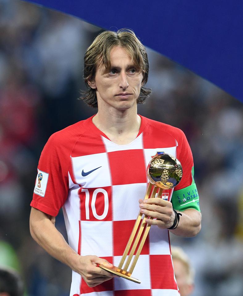  Luka Modric says the World Cup Golden Ball is a mere consolation