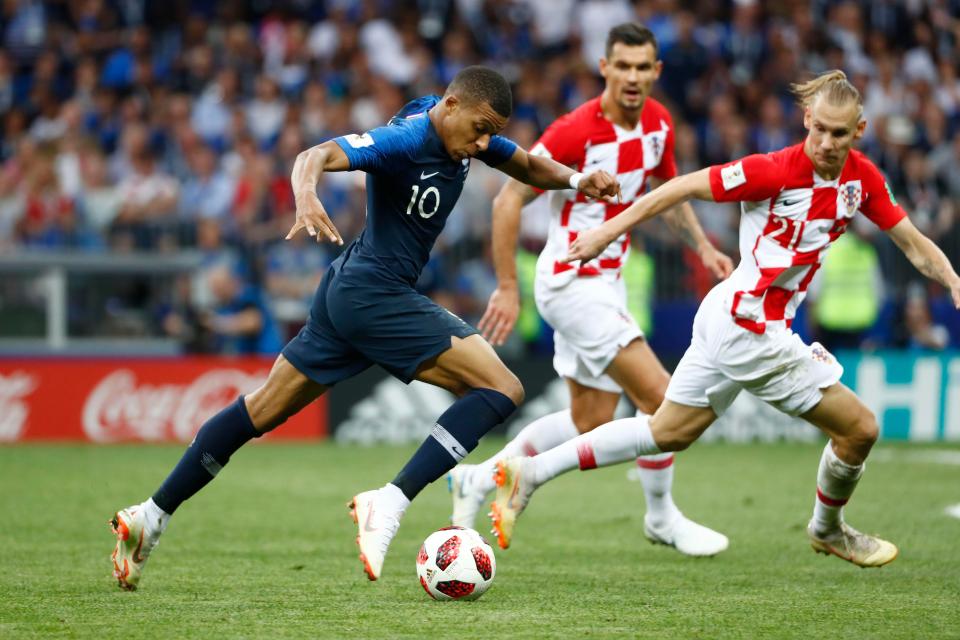 Kylian Mbappe wore Nike while winning the World Cup with France