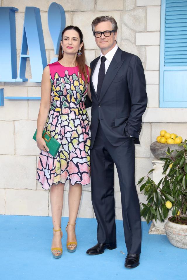  Colin Firth and wife Livia on the blue carpet at the Eventim Apollo