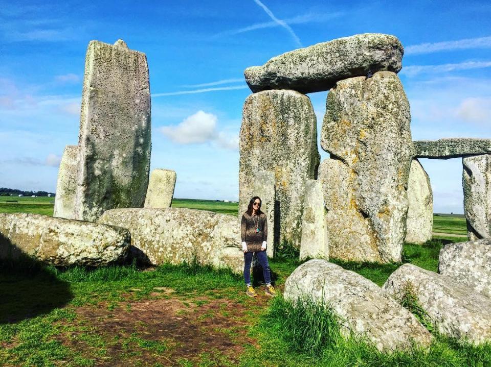  Megan posted a snap earlier this year which showed her exploring Stonehenge