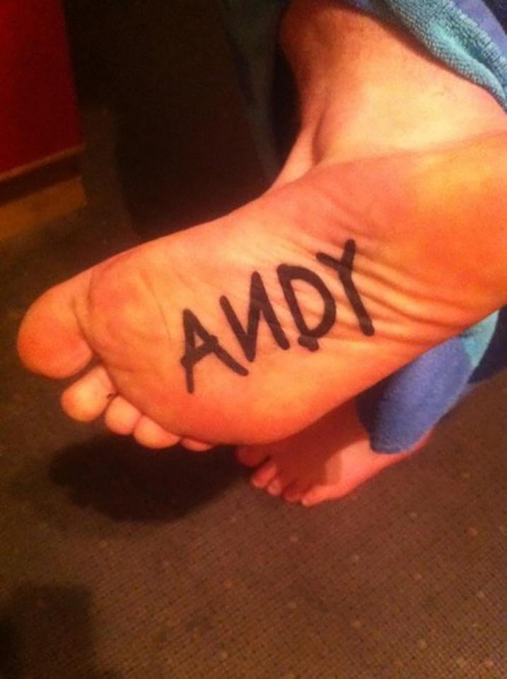  This Toy Story fan got ANDY tattooed on his trotter in tribute to the iconic film franchise