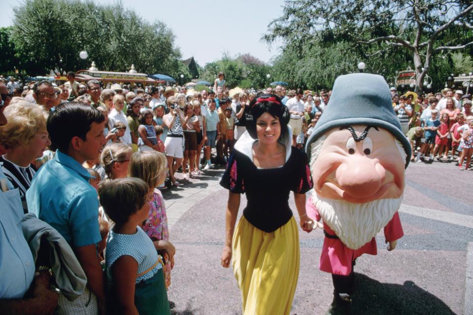 Characters such as Mickey and Minnie Mouse, Donald Duck, Pluto, Dumbo, Peter Pan, Captain Gook and Snow White have been in attendance since the first day 