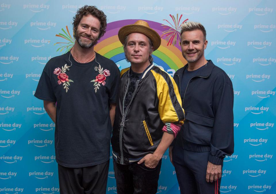  The Take That stars were speaking at an Amazon Unbox Prime Day to celebrate 36 hours of deals