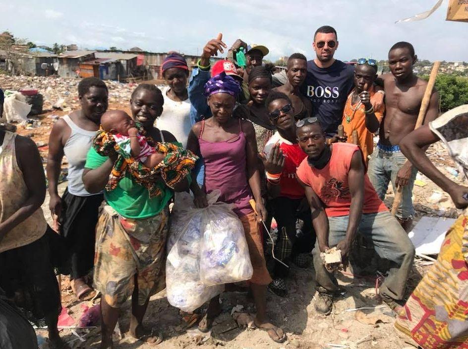  Walker shared a picture of himself in Sierra Leone