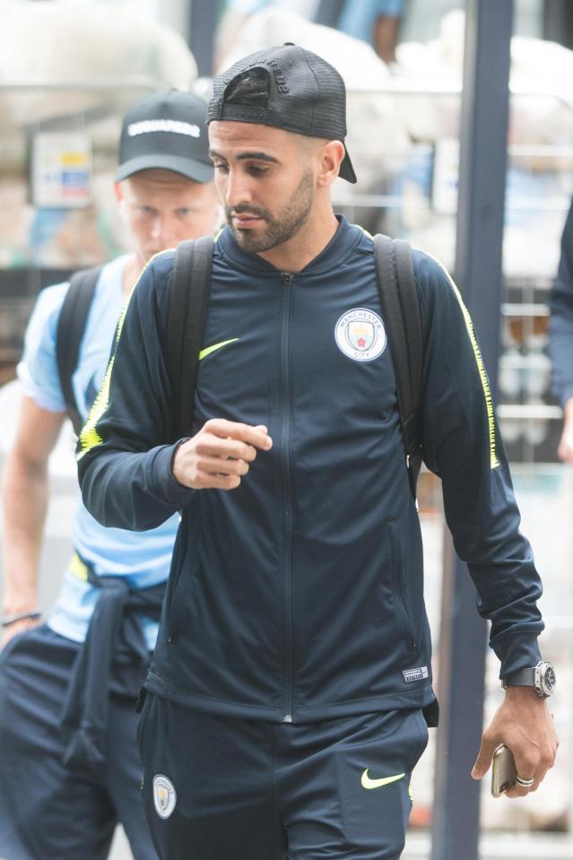 Riyad Mahrez jetted out to the States a week after he completed his move to City