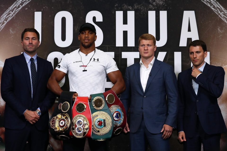  Anthony Joshua will take on Alexander Povetkin in September