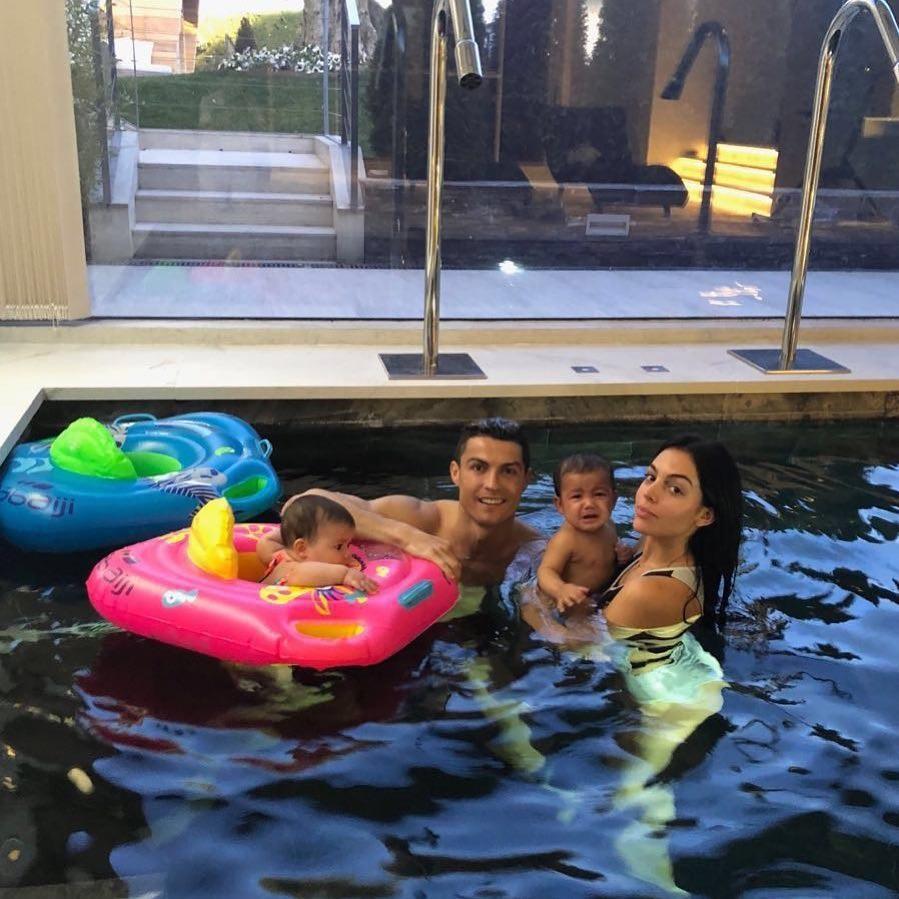  Ronaldo shares the home with his children and model girlfriend Georgina Rodriguez