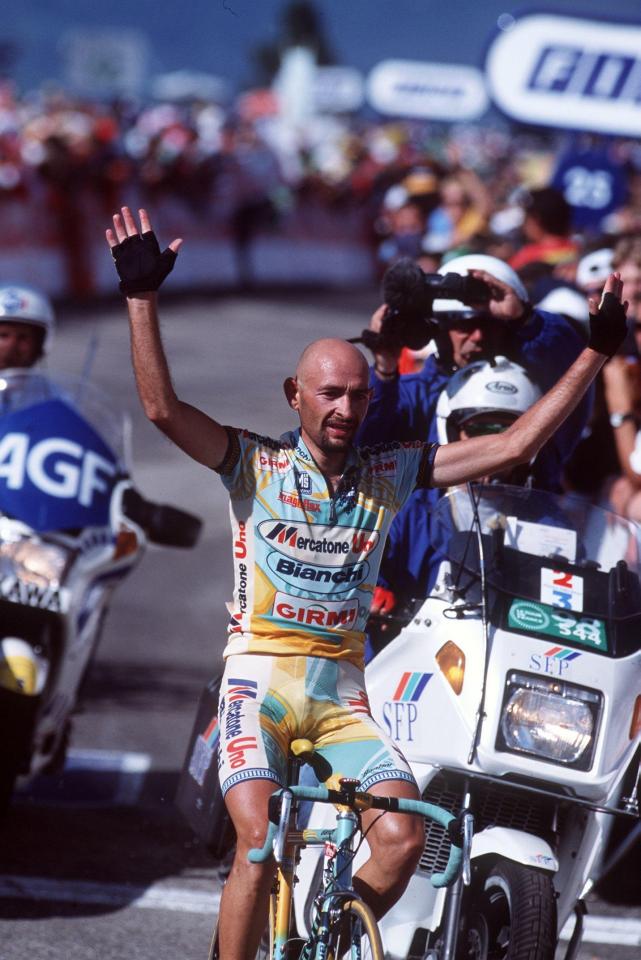  Marco Pantani made the three fastest ascents of Alpe d'Huez, but his achievements are tainted with doping