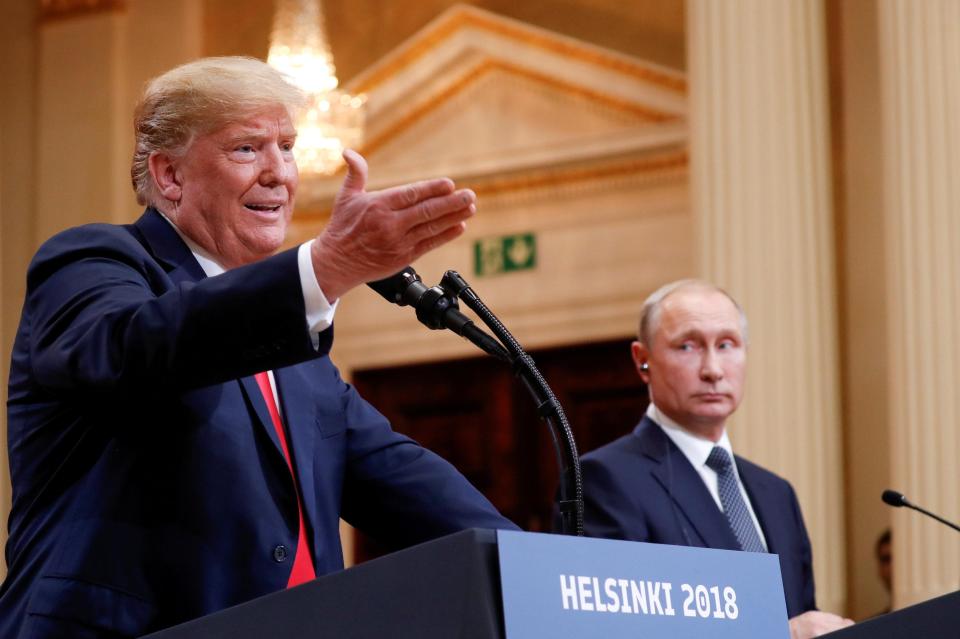  In Helsinki, Trump said he didn't see any reason why Russia would interfere in US elections - a comment he later corrected