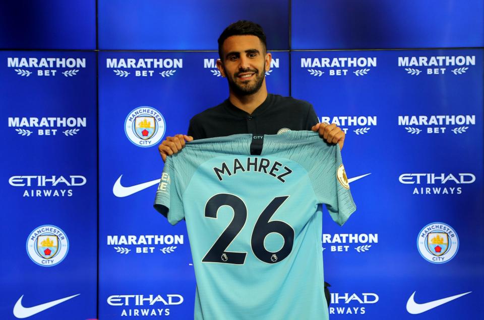 Man City paid a club-record £60m for Mahrez in July