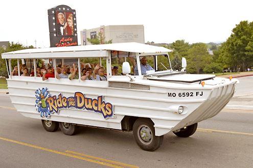  The Ride the Ducks tour boat pictured above in 2009. Emergency services were called to the scene of the capsized boat last night at 7pm local time