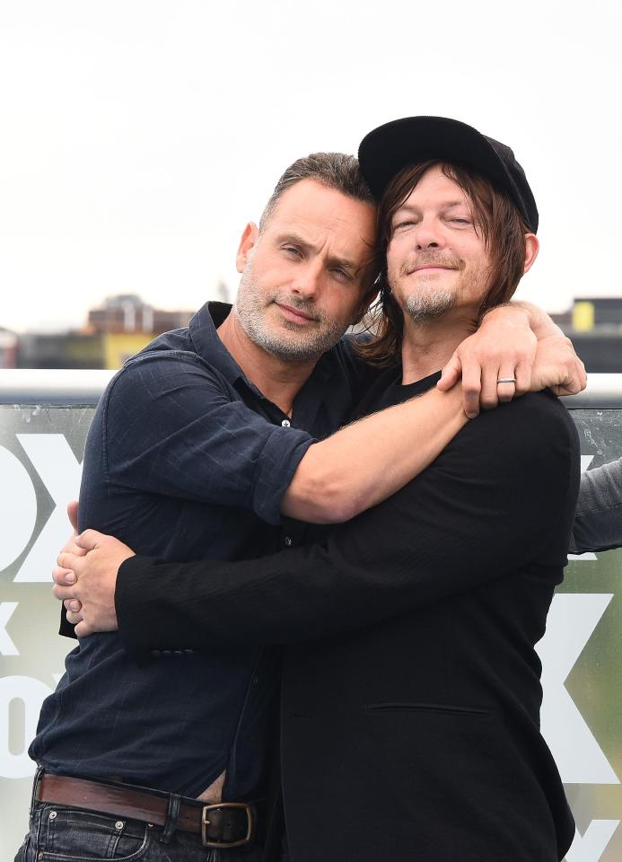  Andrew with his co-star Norman Reedus