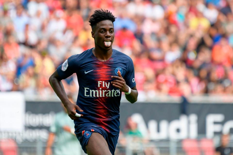  Weah notched his first ever goal for the French champions