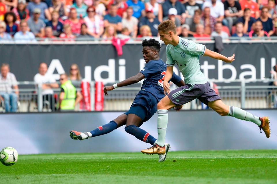  Weah tucked in the opening goal in Klagenfurt before Bayern came back to win