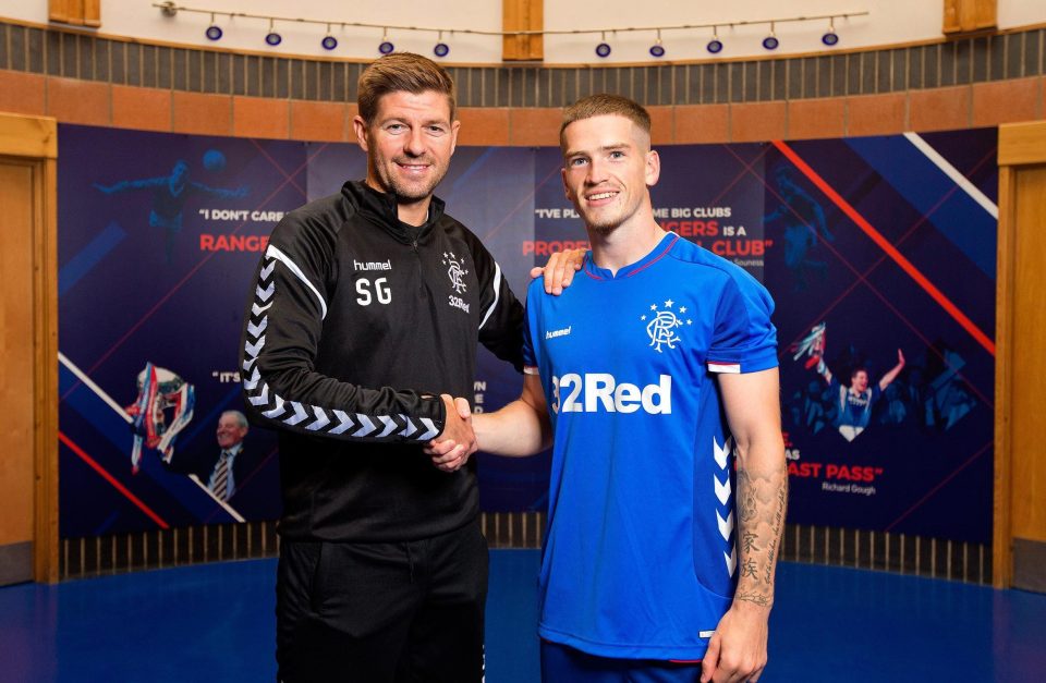 Ryan Kent Steven Gerrard Rangers