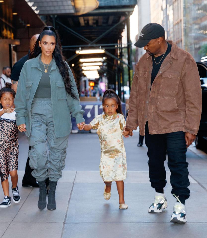  The couple have three children together, North, pictured here, Saint and Chicago