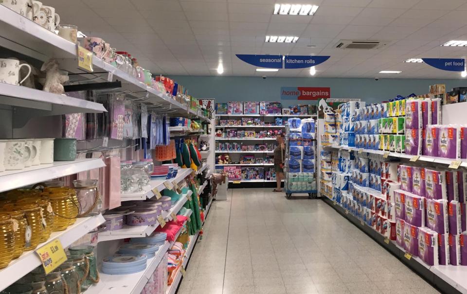  The inside of the Home Bargains where the attack took place