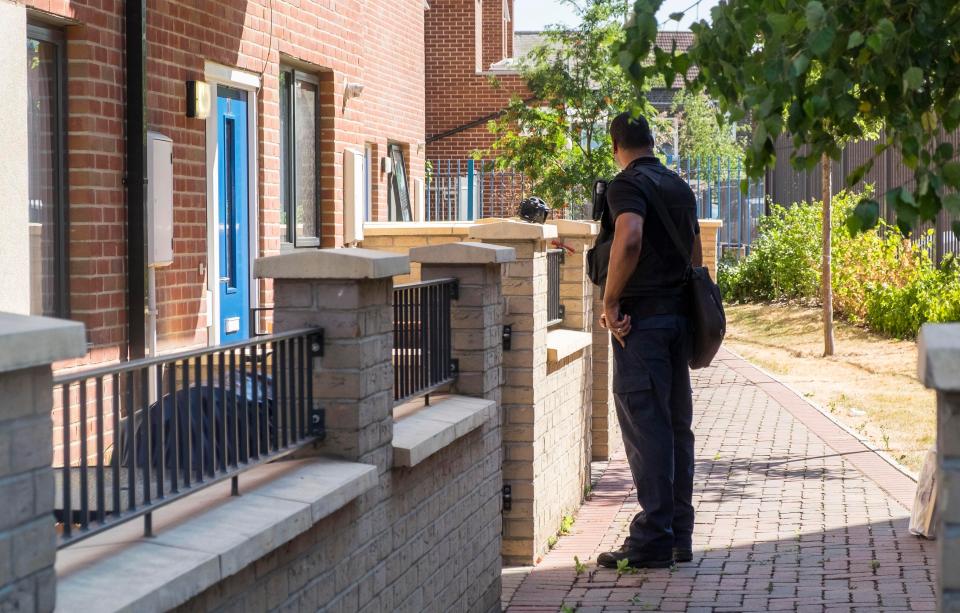  West Mercia Police confirmed the three men were arrested at the home in Walthamstow