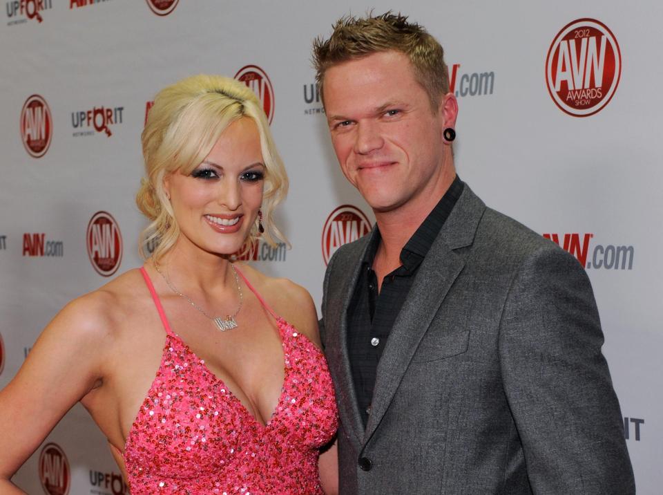  Stormy Daniels with her porn star husband Glendon Crain. The couple married in 2010